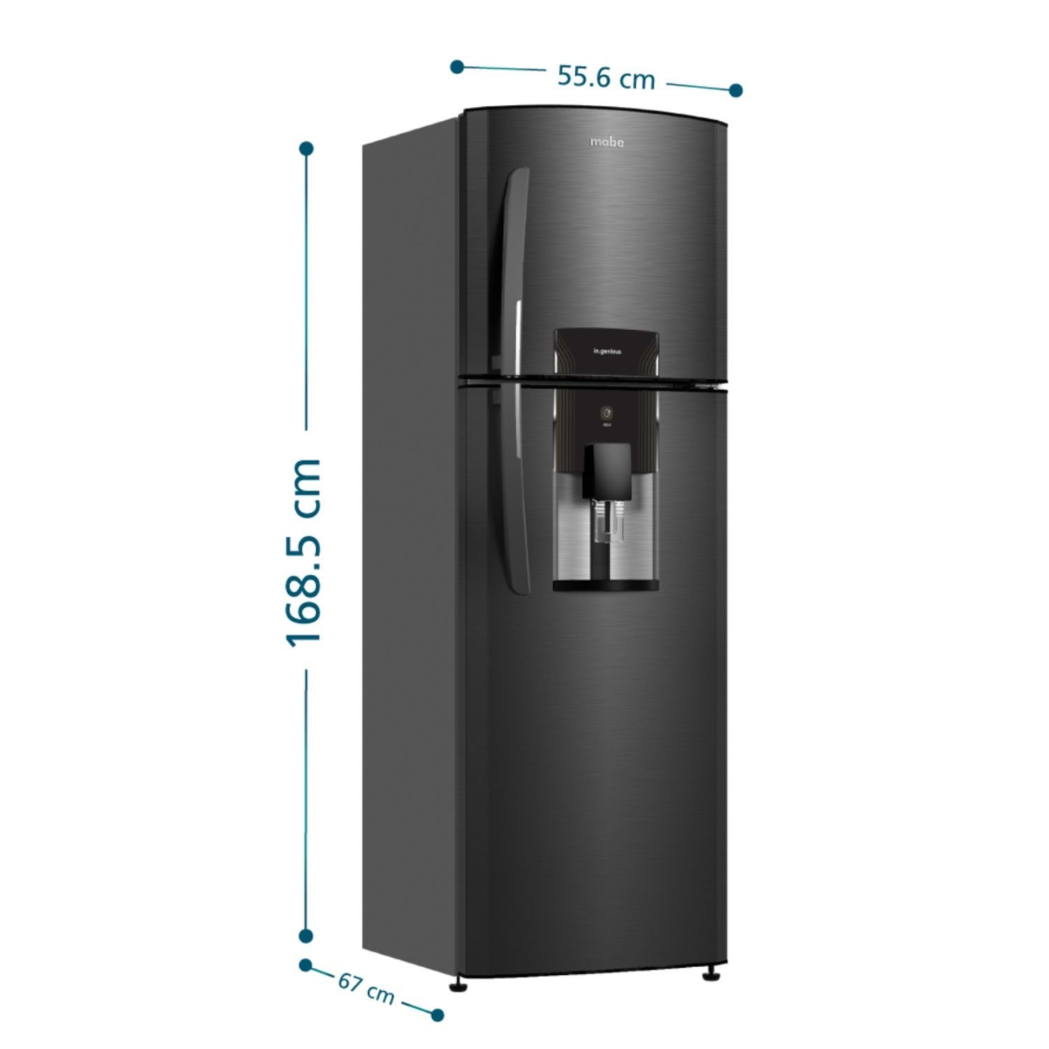 Nevera MABE No Frost 267 Litros RMA267FXCC Negro - Image 7