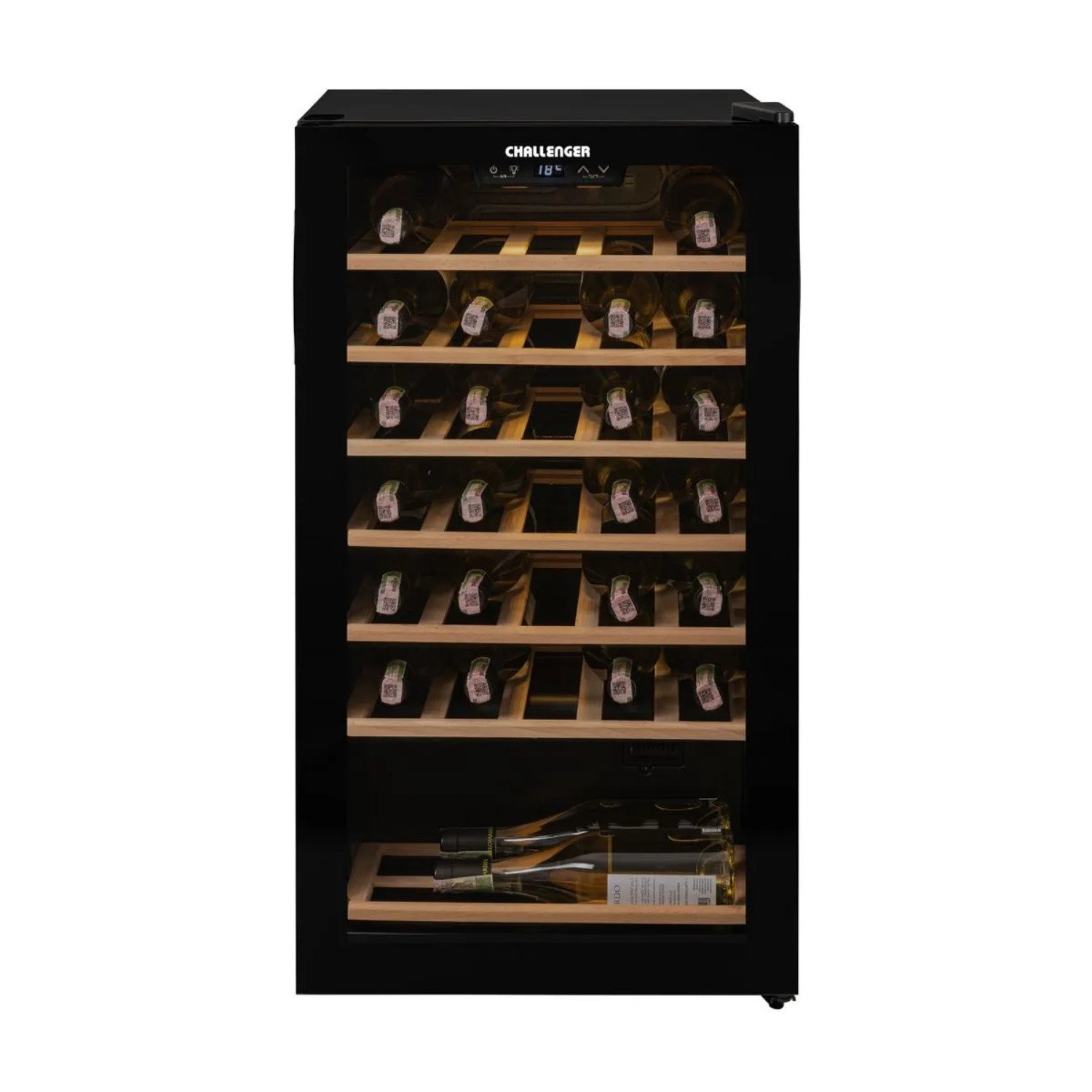 Cava de Vinos CHALLENGER 34 Botellas RVV34 Negro