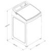 Lavadora WHIRLPOOL 17 Kilos Carga Superior WW17NNAHLA Negro - Image 7