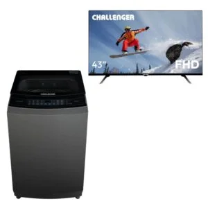 Combo Challenger TV 43KG90 + Lavadora CW-5718